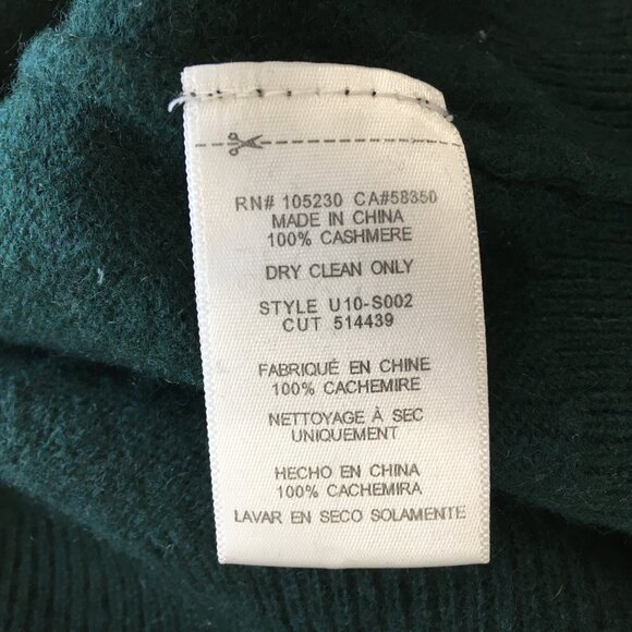 EQUIPMENT Dark Green 100% Cashmere Knit Pullover Sweater - Picture 3 of 12